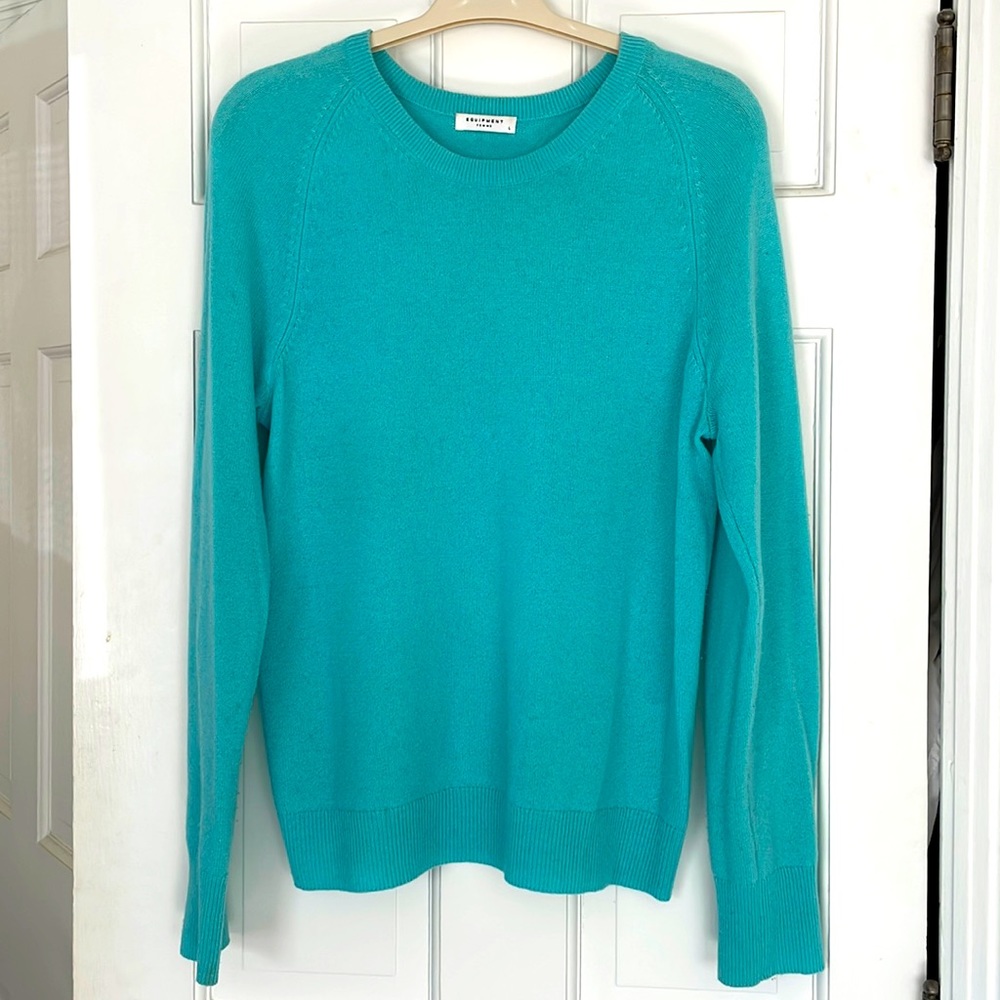 Equipment Cashmere crewneck sweater bright blue
